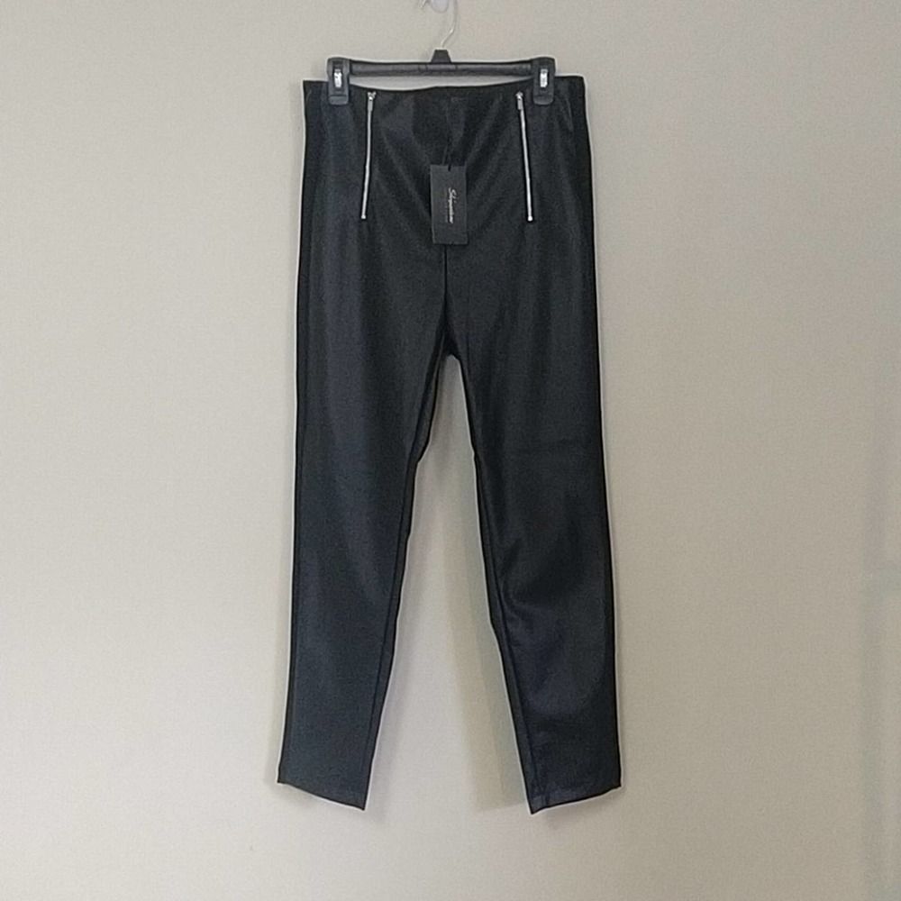 Shinestar Faux Leather Pants with side Panel XL